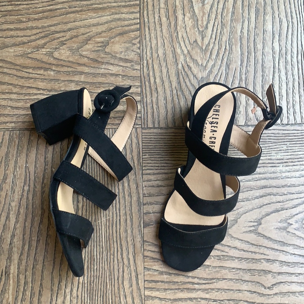 New ModCloth strappy Vegan Hour Burgundy Vegan Sandal Heel